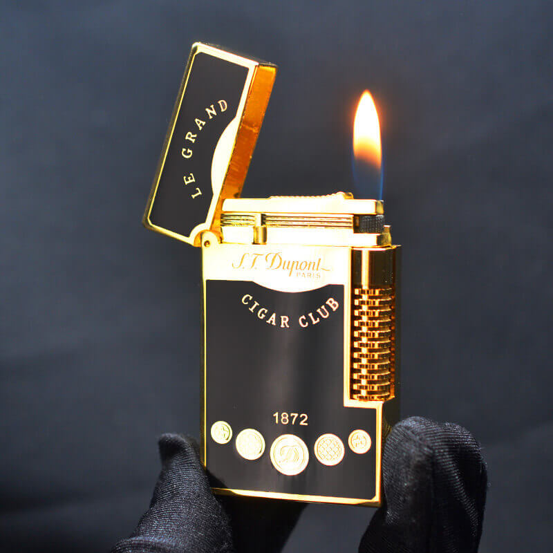 Dupont Sơn Mài Đen Chủ Đề Le Grand Cigar Club D90