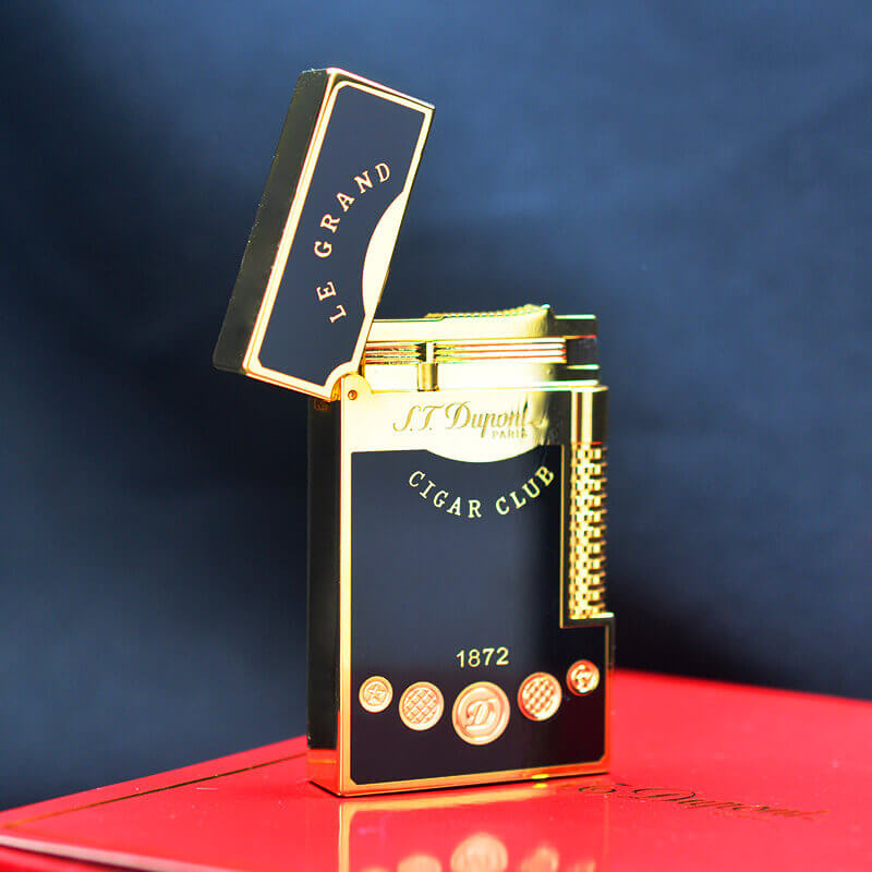 Dupont Sơn Mài Đen Chủ Đề Le Grand Cigar Club D90