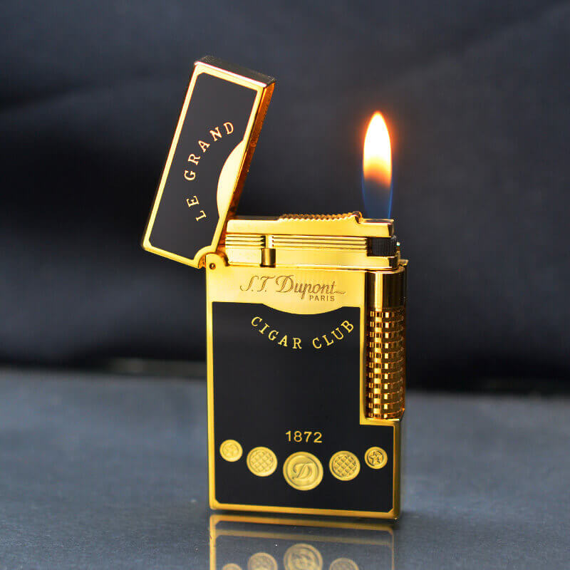 Dupont Sơn Mài Đen Chủ Đề Le Grand Cigar Club D90