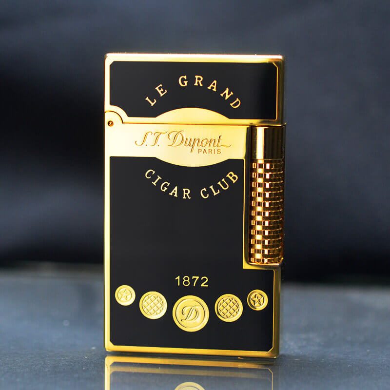 Dupont Sơn Mài Đen Chủ Đề Le Grand Cigar Club D90